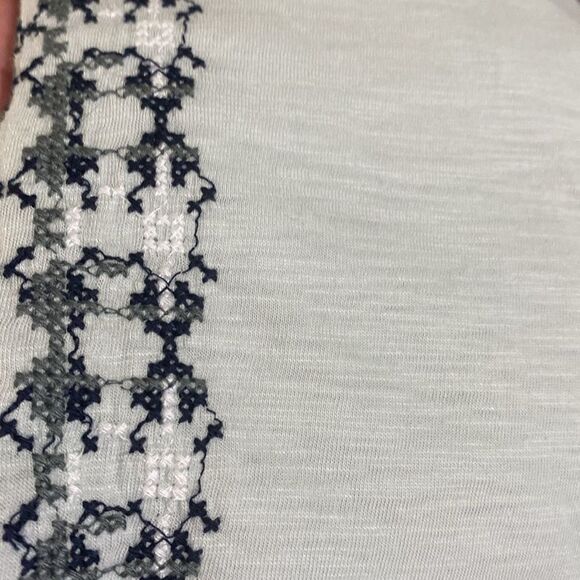 Orvis Embroidered Vintage Inspired Tee Sage Green Relax Boxy Cotton Modal SZ XL - Picture 8 of 15